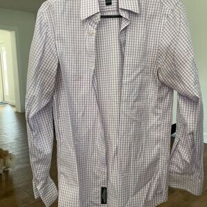 Jos. A. Bank Lavender Checkered Dress Shirt